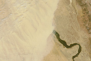 Dust over Egypt