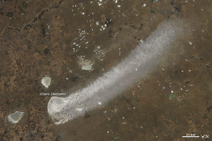 Sediment Plume in Northern Kazakhstan - related image preview