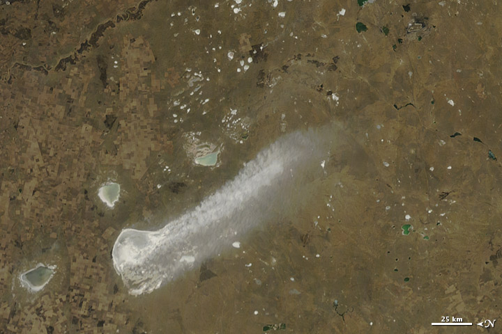 Sediment Plume in Northern Kazakhstan - related image preview