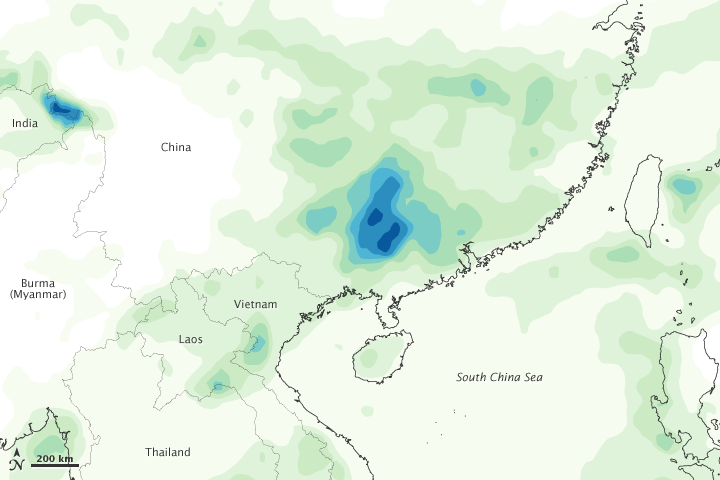 Strong Rains in Southern China