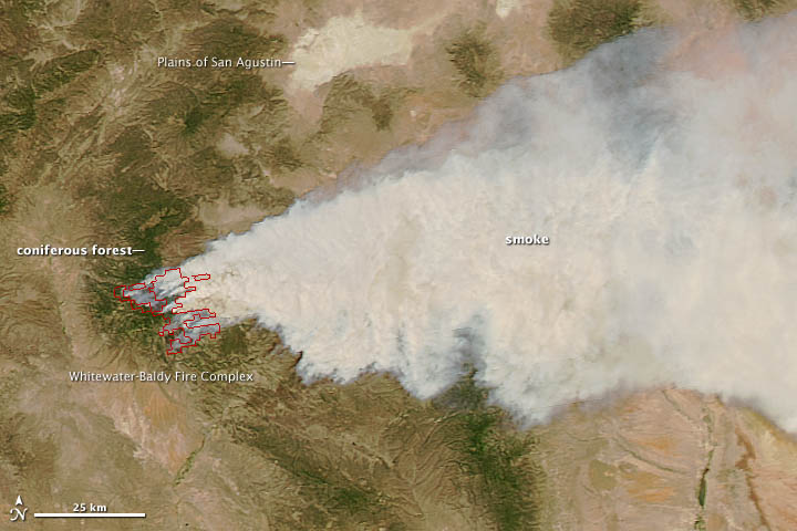 Fire Rages in Gila National Forest 