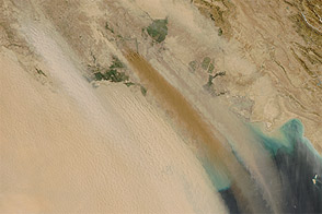 Dust Storm over the Persian Gulf
