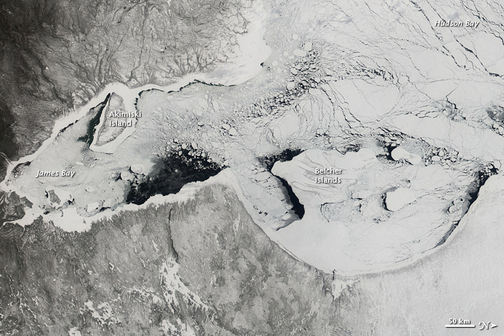 Melting Ice in Hudson Bay