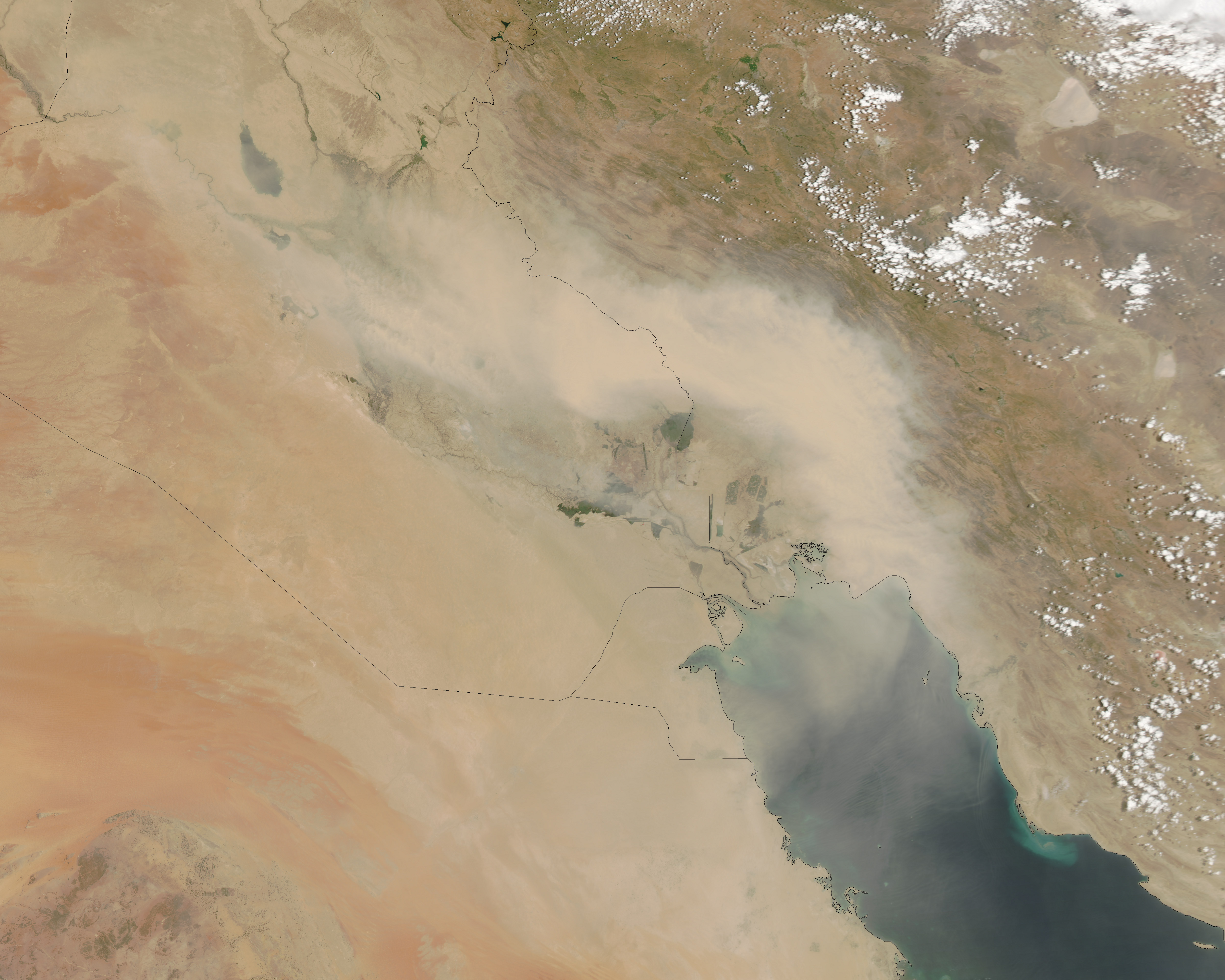 Dust over Iraq and Iran - related image preview