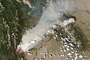 Fontenelle Fire in Wyoming 