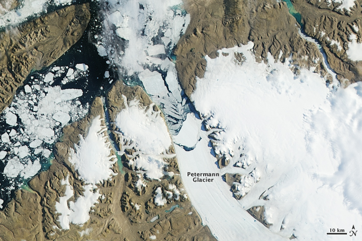 More Ice Breaks off of Petermann Glacier  - related image preview