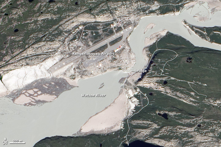 Flooding in Kangerlussuaq, Greenland