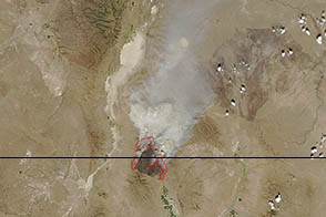 Holloway Fire in Oregon and Nevada