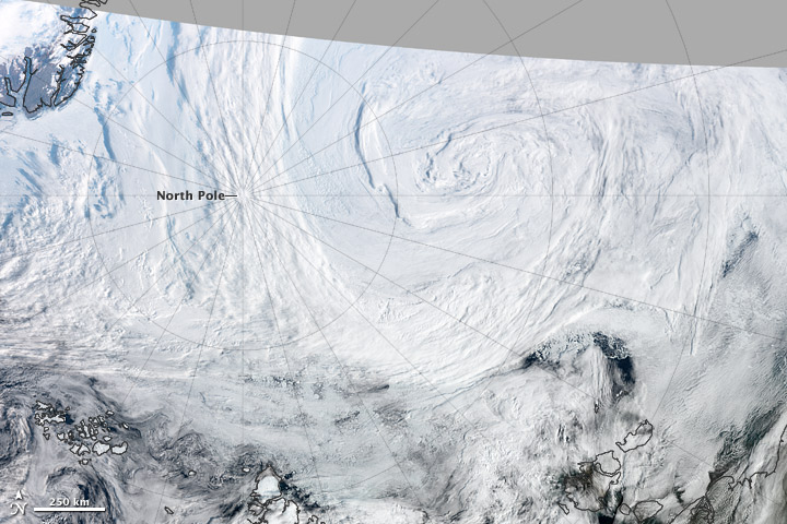 Strong Summer Cyclone Churns Over the Arctic  - related image preview