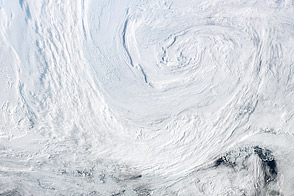 Strong Summer Cyclone Churns Over the Arctic  - selected child image