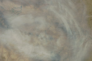 Thick Smoke over Wyoming