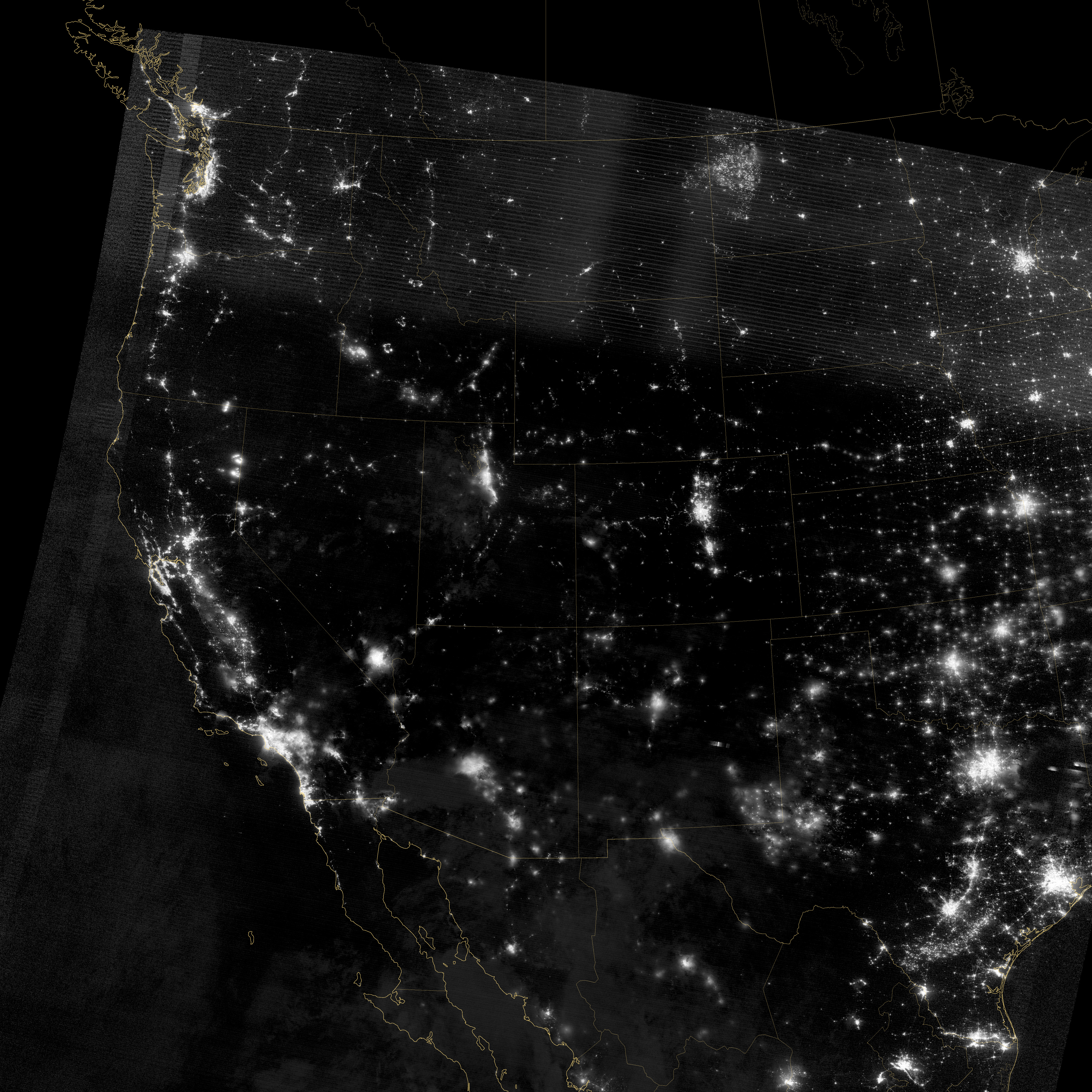 Night View of Western Wildfires - related image preview