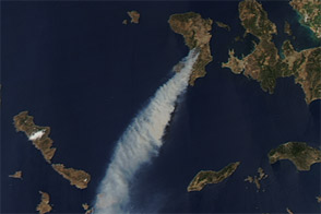 Wildfire on Chios