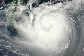 Typhoon Tembin Nears Taiwan