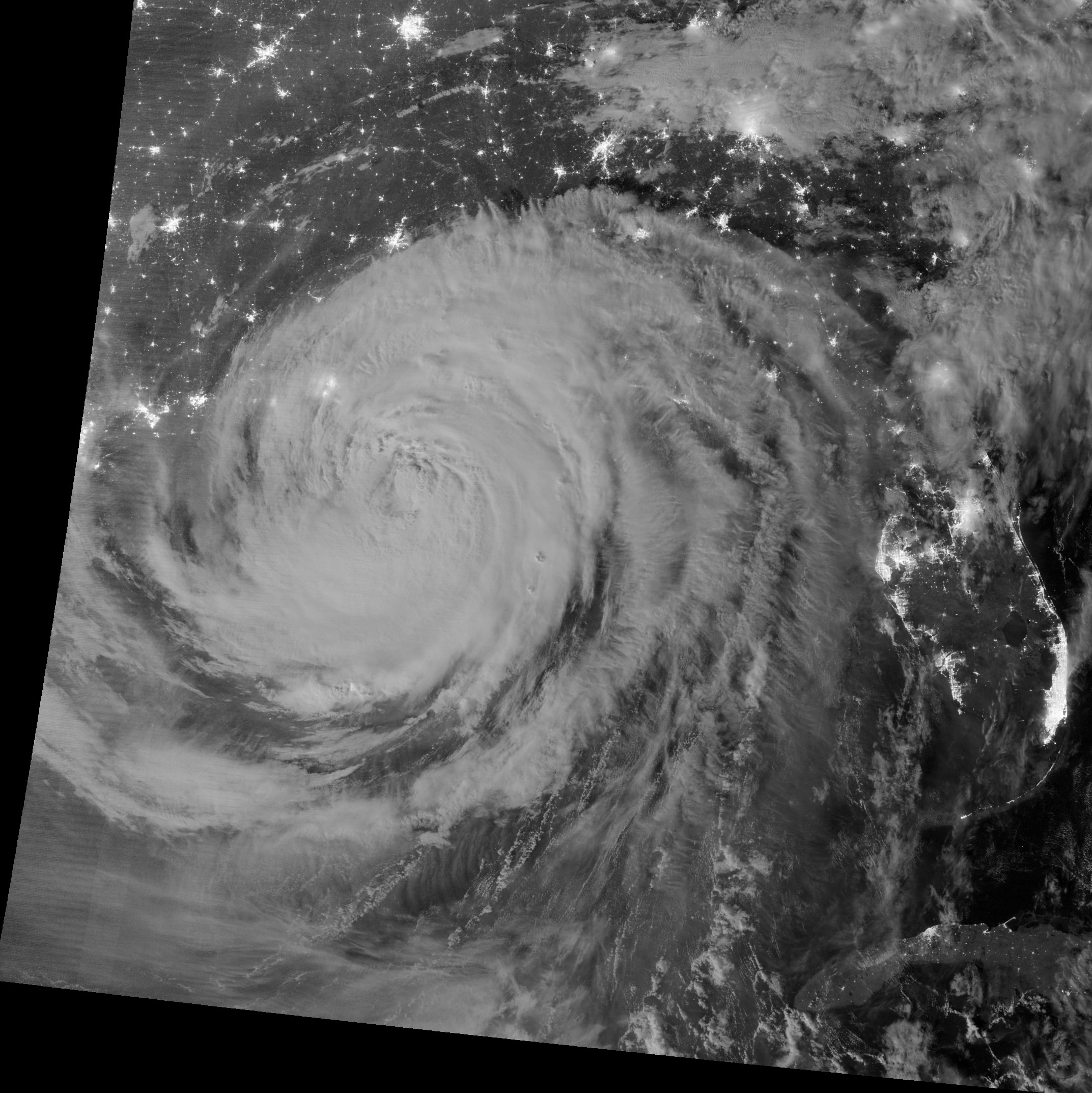 Night View of Hurricane Isaac - related image preview