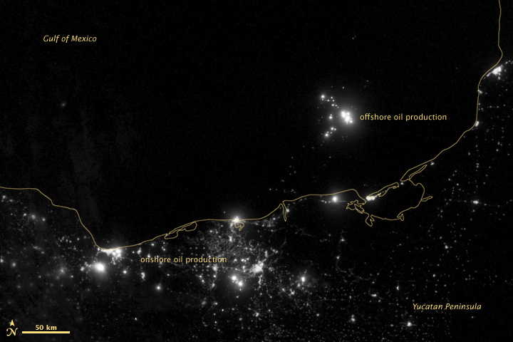 Gas Flares in Bahía de Campeche - related image preview