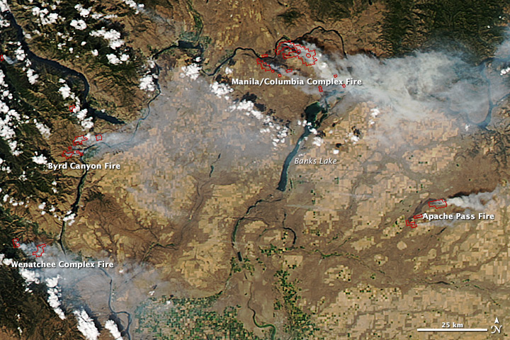 Wildfires in central Washington - related image preview