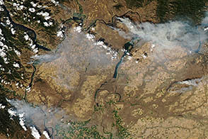 Wildfires in central Washington