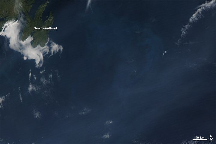 Wildfire Smoke over the Atlantic Ocean