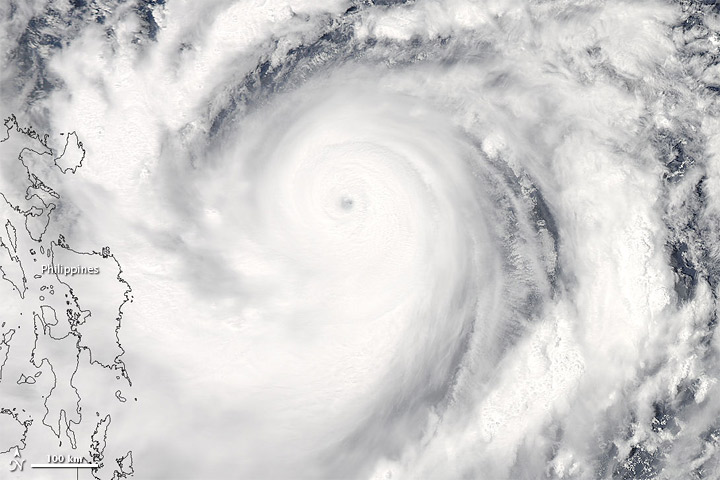 Super Typhoon Jelawat off the Philippines