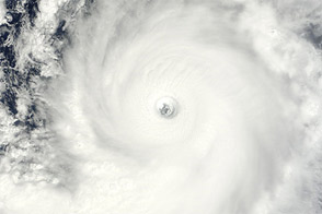 Typhoon Jelawat East of the Philippines