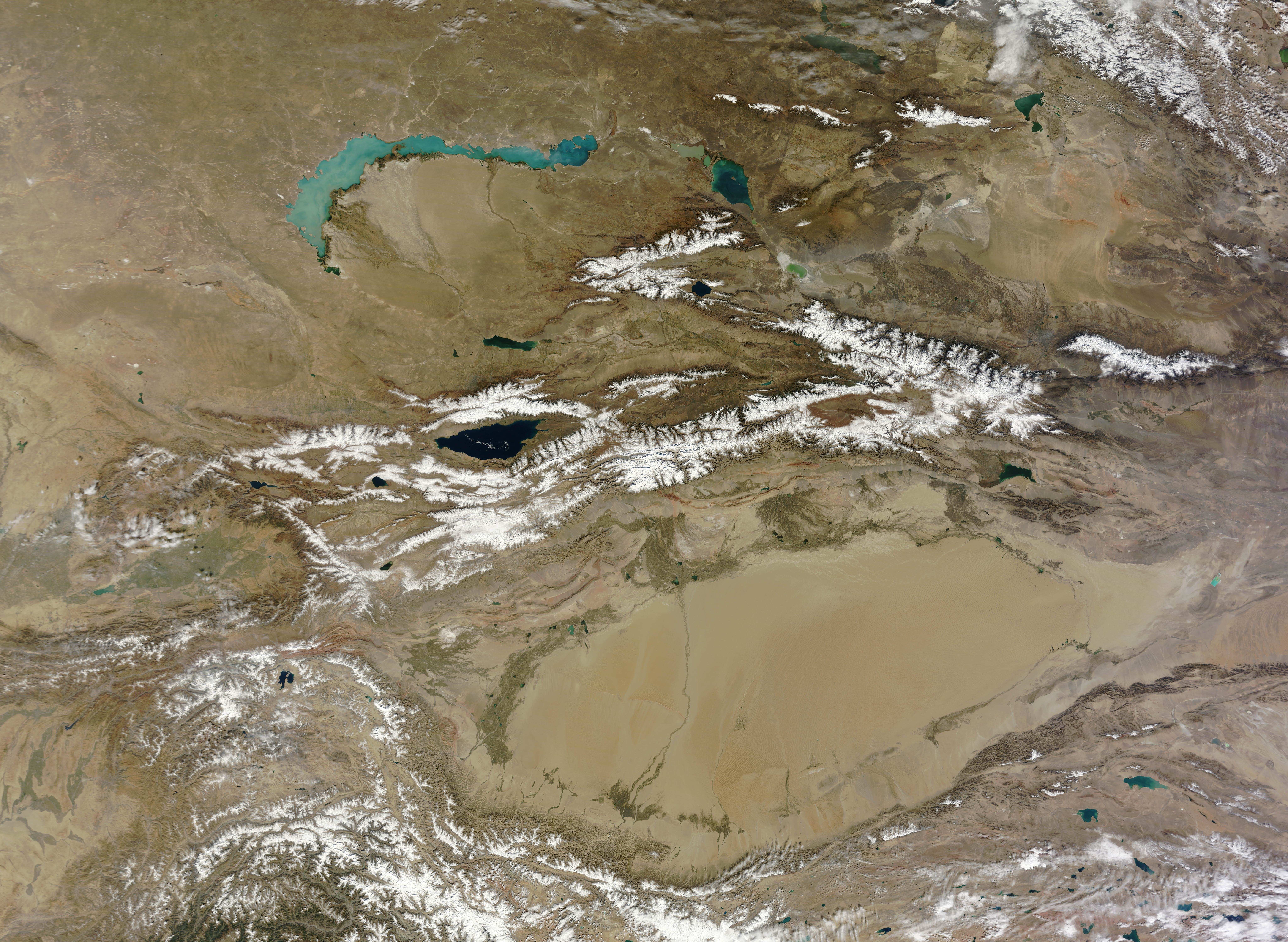 Узбекистан с космоса