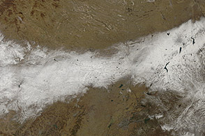 Snow in Northeastern China