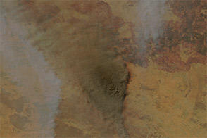 Two Views of Australian Wildfires