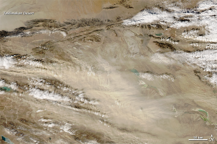 Dust Storm in Western China