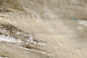 Dust Storm in Western China