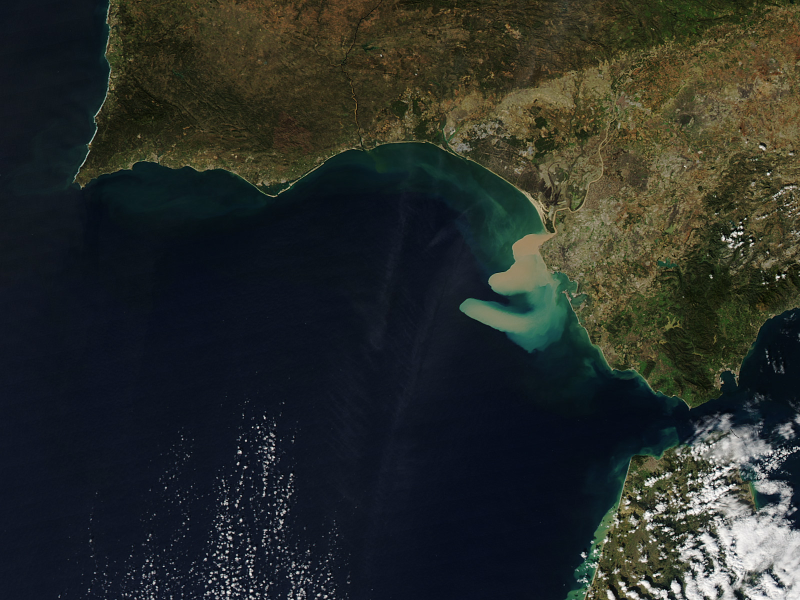 Sediment Plume along the Coast of Spain - related image preview