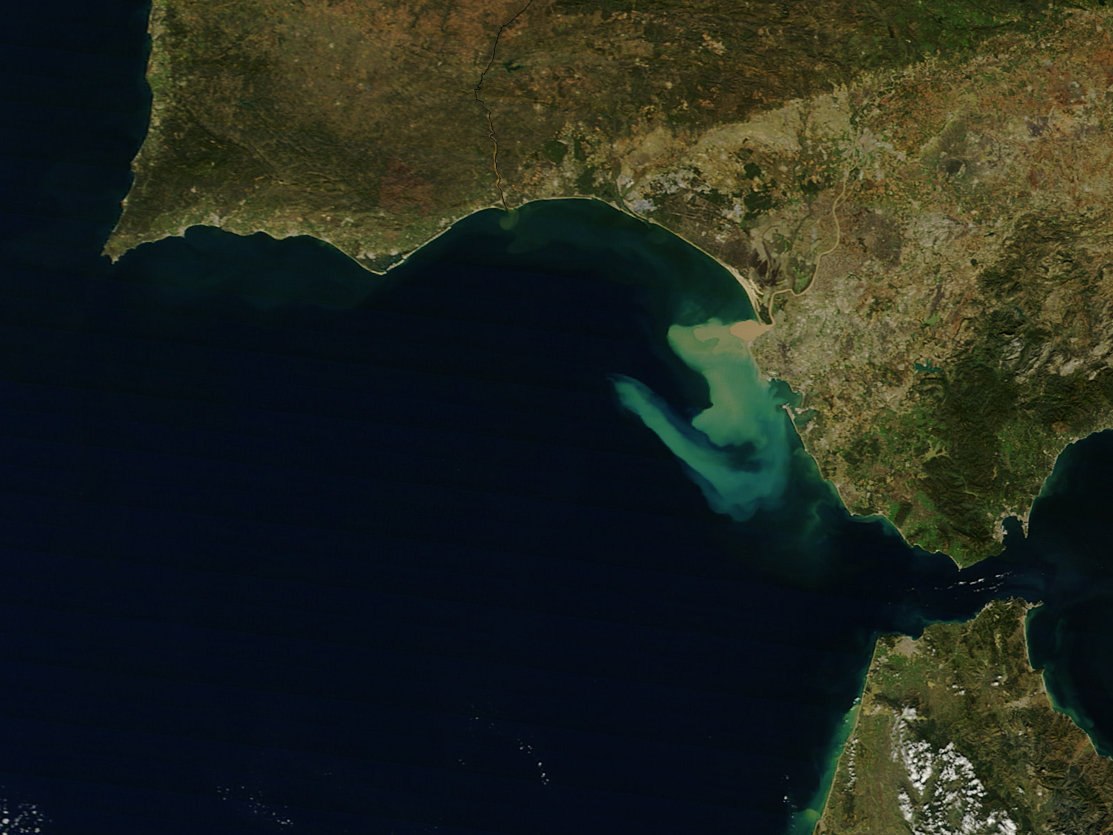 Sediment Plume along the Coast of Spain - related image preview