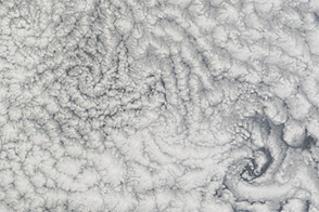 Cloud Vortices off St. Helena