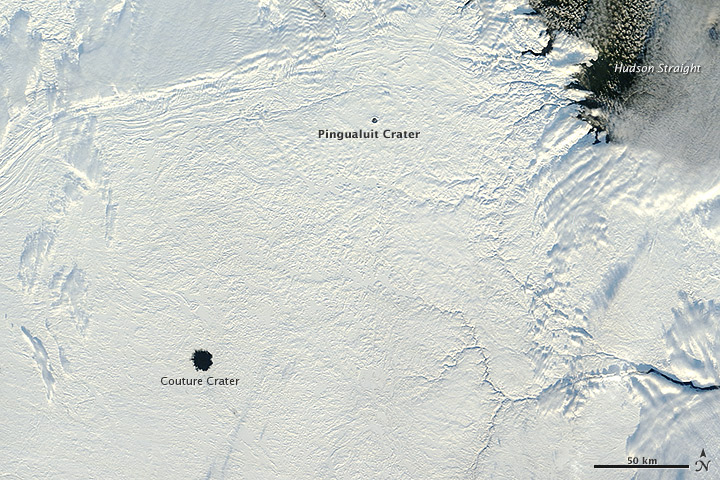 Ice-Free Crater Lakes on Ungava Peninsula - related image preview