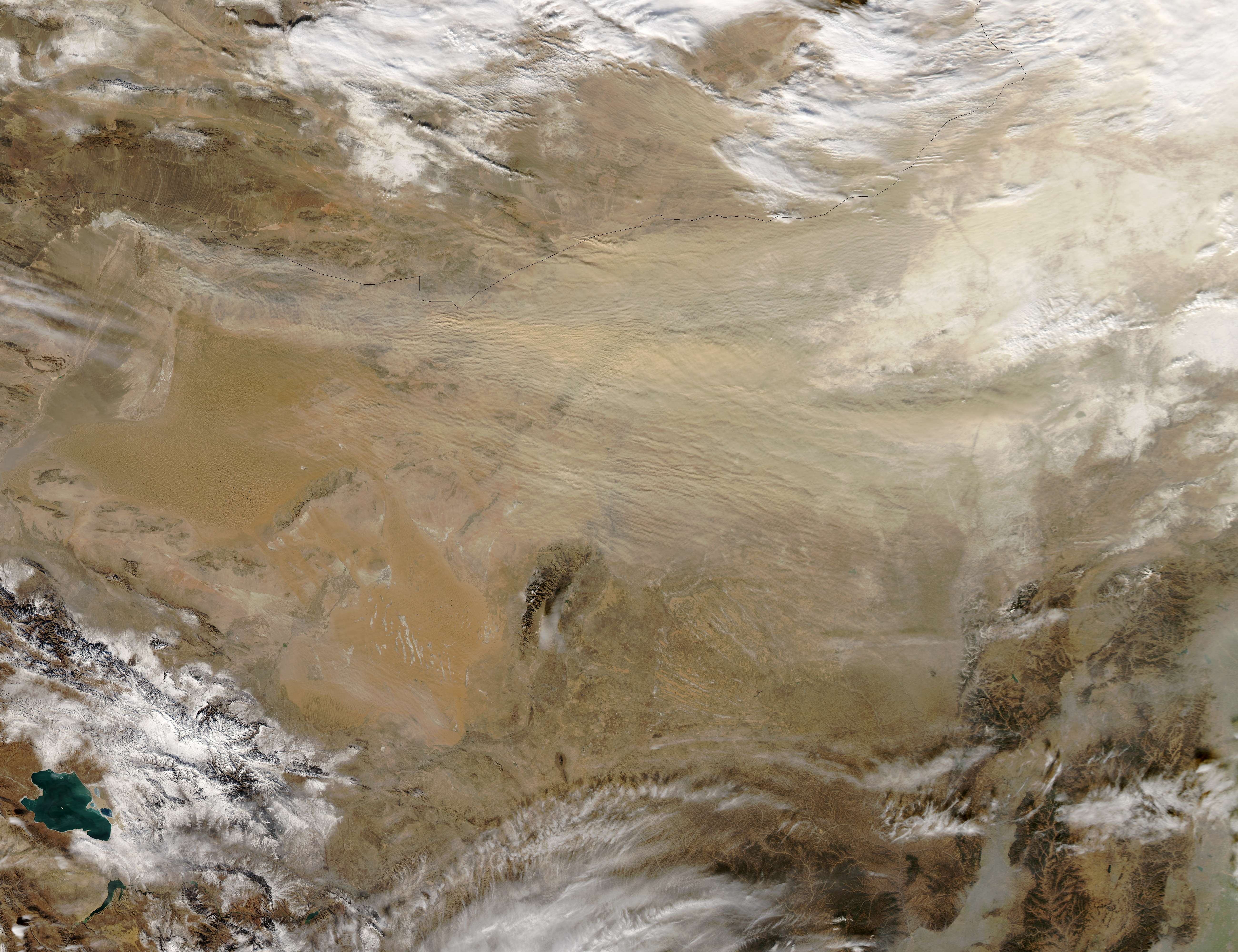 Dust Storm over the Gobi Desert - related image preview