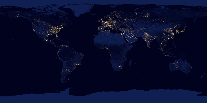 Night Lights 2012 Map