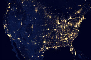 City Lights of the United States 2012 - selected image
