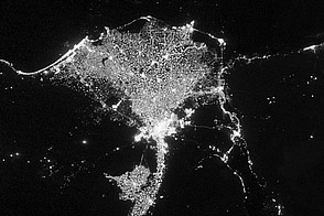 City Lights Illuminate the Nile