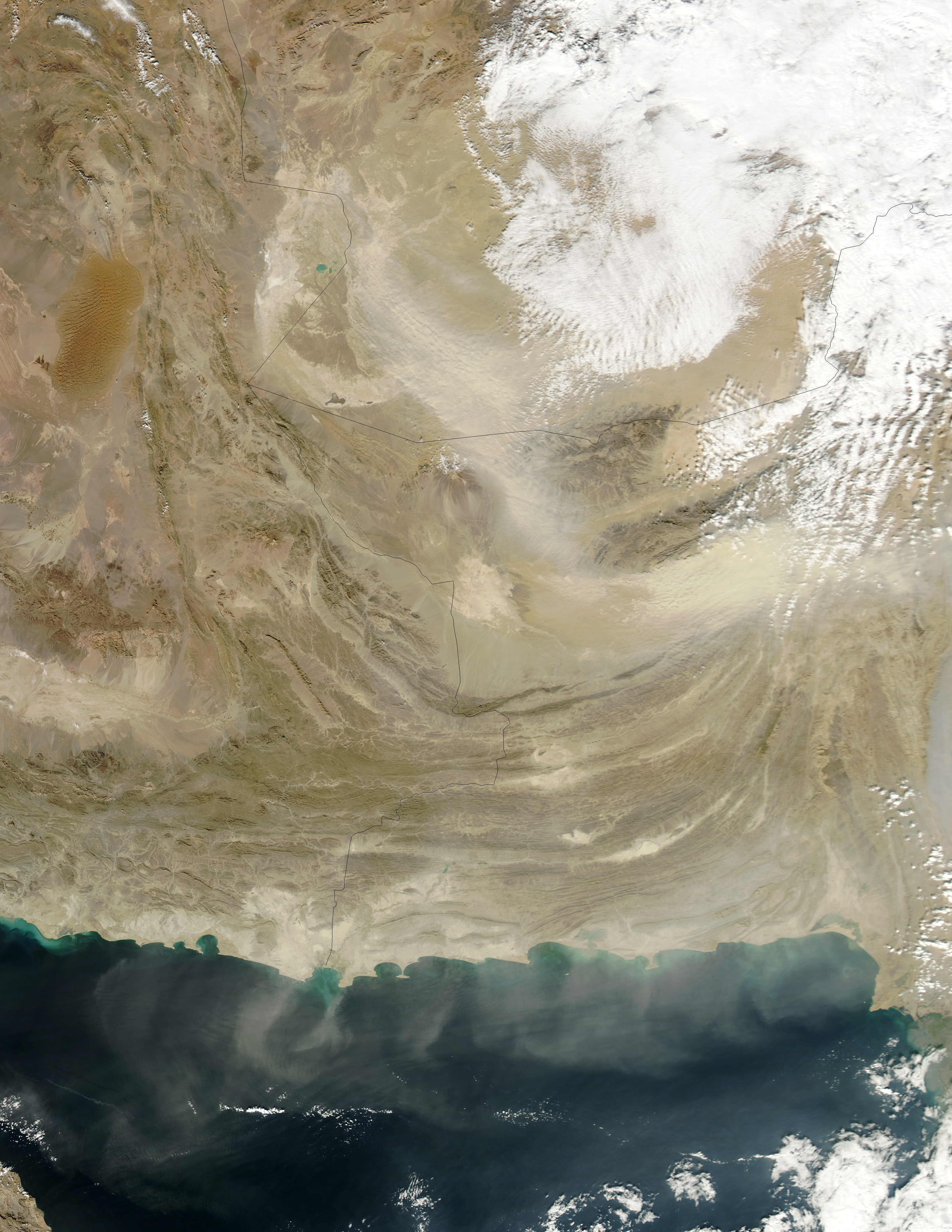 Dust Storm in Southwestern Asia - related image preview