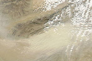 Dust Storm in Southwestern Asia