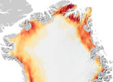 Melting on the Greenland Ice Cap