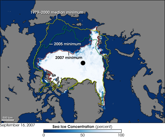 Record Sea Ice Minimum