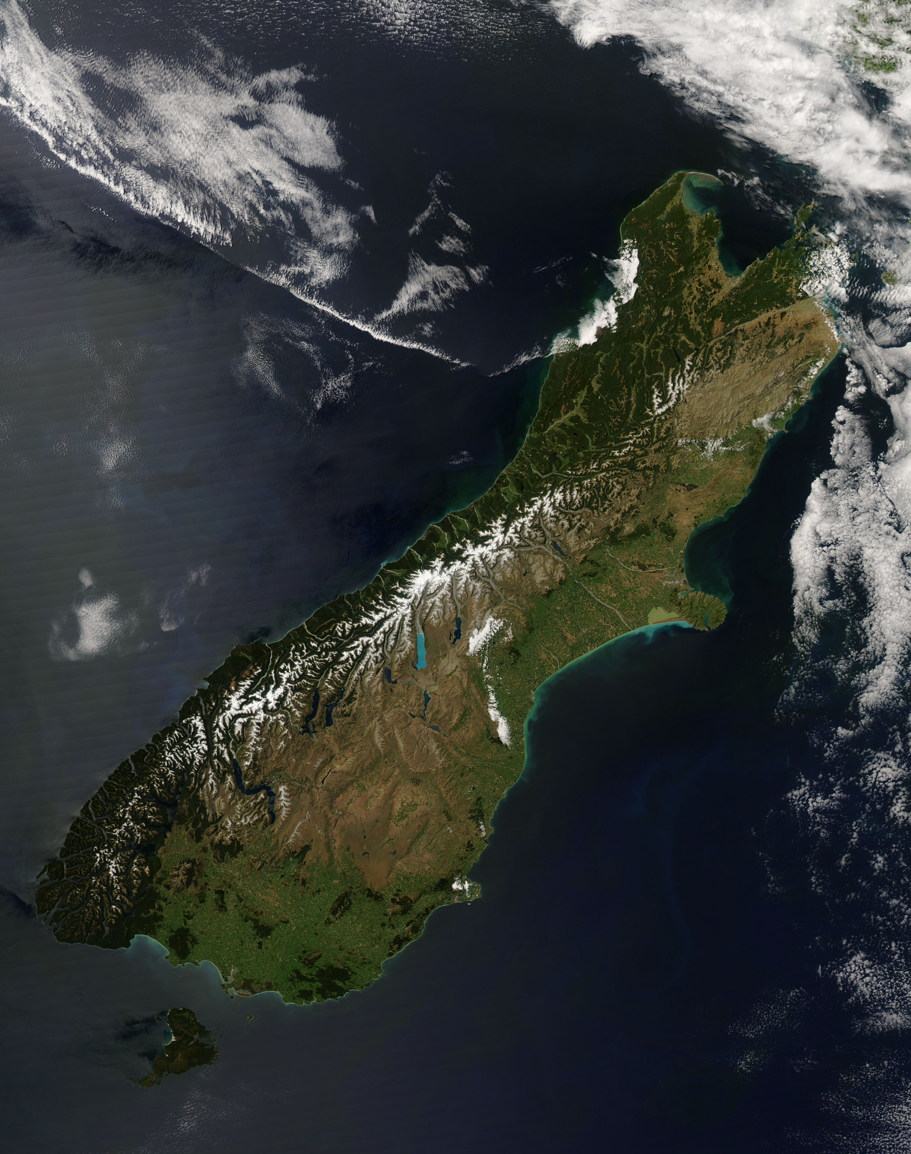 southern alps new zealand map
