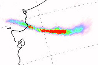 Sulfur Dioxide Plume from Llaima Volcano - related image preview