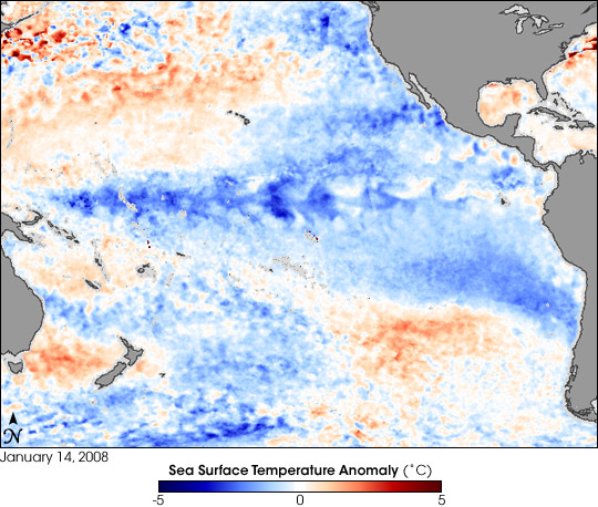 La Nina Still Going in January 2008