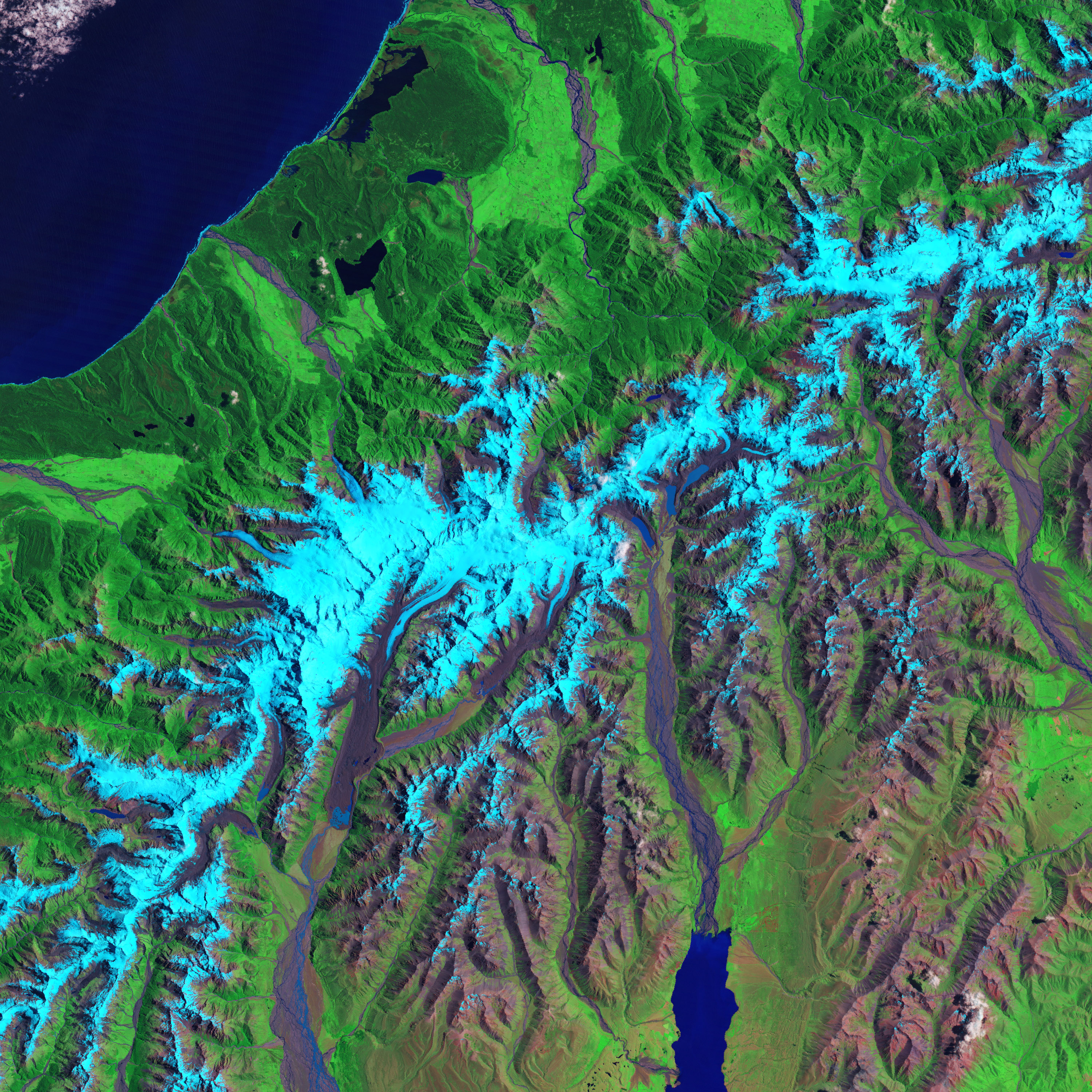 Retreat of the Tasman Glacier - related image preview
