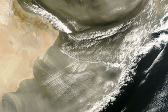 Dust over Gulf of Oman, Arabian Sea - related image preview