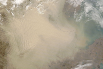 Dust Storm over East Asia - related image preview