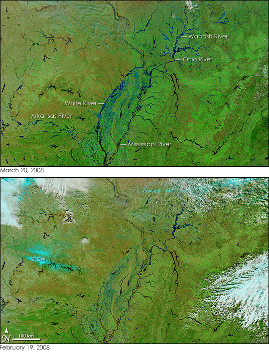 Floods in the US Midwest