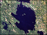 Lake Janisjarvi Impact Crater